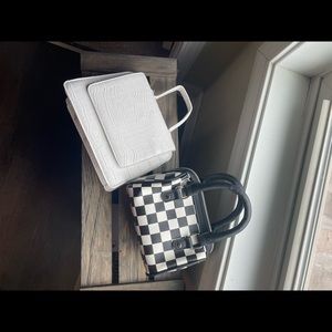 Miss guided white and black crossbody bags